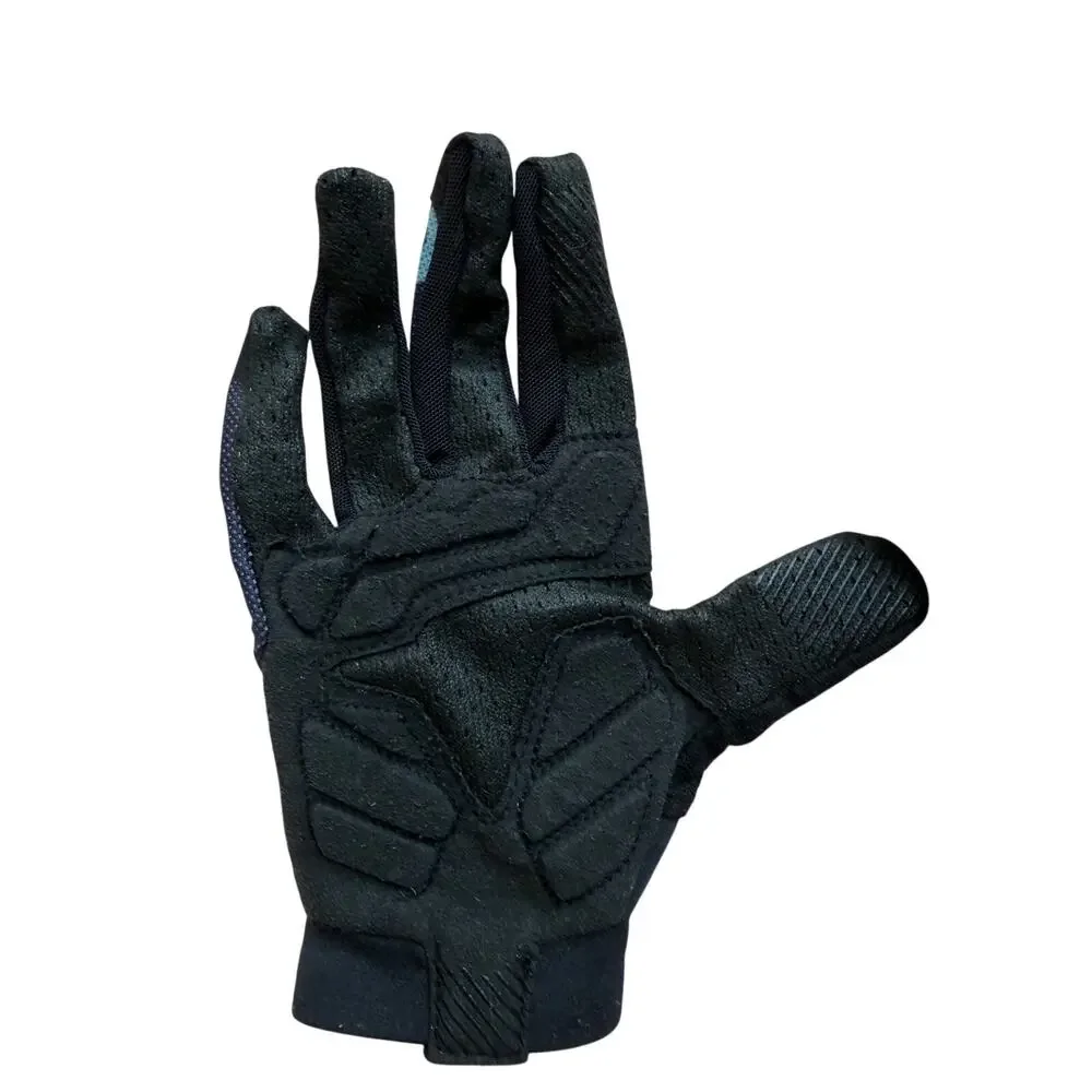 Dakine Aura Women's Full Finger Mountain Bike Gloves Small 6.5 Blue Floral MTB
